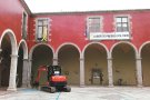 Comencen les obres per arreglar el pati del Palau dels Comtes