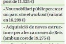 Última fase de pressupostos participatius amb 12 opcions