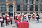 Denúncia conjunta davant la seu central d’Endesa pels talls de llum diaris a barris