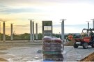 Les tres pistes de pàdel a la zona esportiva, més a prop