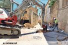 Obres al carrer Santa Maria per canviar una canonada