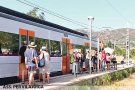 Concentració per mantenir i millorar l’estació de Vilajuïga