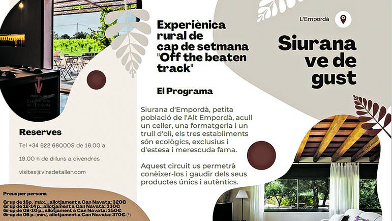 Siurana ven experiències rurals de cap de setmana