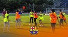 La pista polivalent de la zona esportiva es converteix en l’espai Pista Oberta