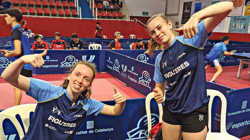 El tennis taula local s’exhibeix al Campionat de Catalunya sub-21