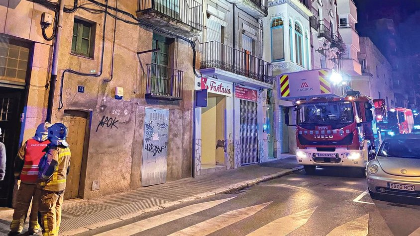 Esfondrament al carrer Vilafant