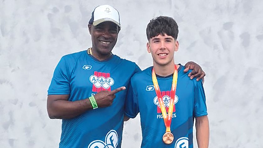 David Ruiz es penja el bronze a l'estatal
