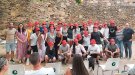 El jovent del camp de treball fa reviure la font d’en Petit de Garriguella