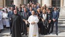 Una delegació de la comarca visita el Papa Lleó XIV