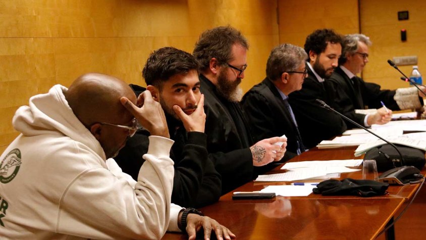 L'acusat, durant la primera sessió del judici