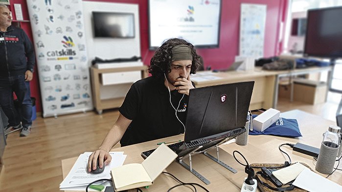 Mateo Cerna participa a l’SpainSkills de Desenvolupament Web