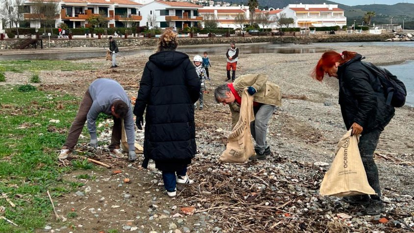 Voluntaris a la platja del Port